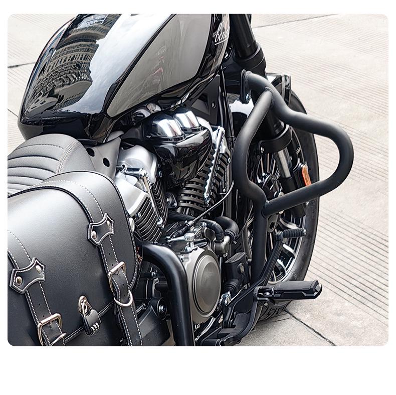 Mala Lateral Shan Yi para Motocicleta Benda Rock Cinza 250 com Suporte Não Destrutivo Estilo Retrô de Pendurar