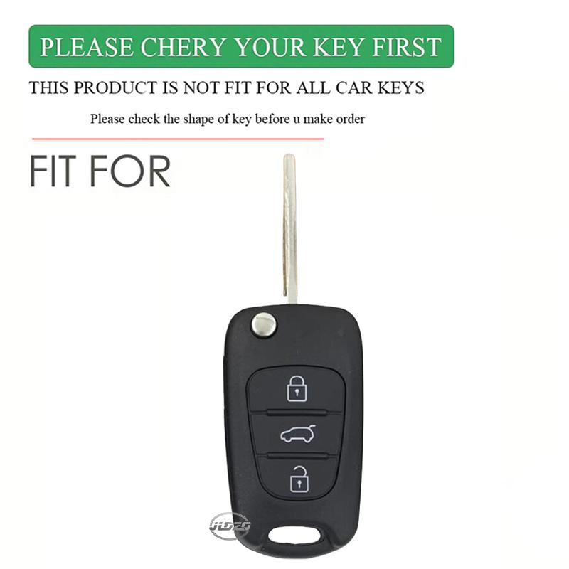 3BTN Silicone Car Key Cover Flip Case For Kia RIO K2 K5 Sportage Sorento For Hyundai i20 i30 i35 iX20 iX35 Solaris Verna