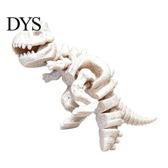 Dinosaur Skeleton Model 3D Printed Carnotaurus Ornament, Articulated for Creative Prehistoric Space Decor Home Office Desk Decoration, Dragon Figurine