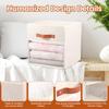 2Pcs Foldable Cube Non Woven Fabric Storage Bin with Clear Window Clothes Toy Closet Organizer Box Multi-Purpose Space-Saving