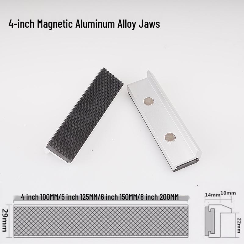 4-8'' Aluminum Alloy Magnetic Vise Jaw Covers
