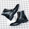 Hot Selling Men's Chelsea Boots Europe America Trendy Green Men’s Pointed Toe Shoes for Wedding Office Business Formal Shoes