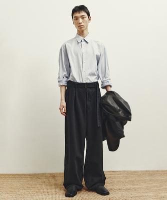 YOUTH Belted Denim Pants - Black