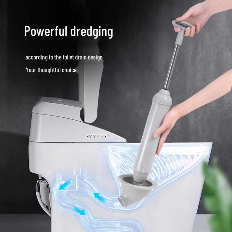 High-Pressure Toilet & Drain Plunger