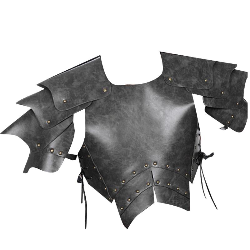 Män Cosplay Bröstharnesk Justerbart Fuskpäls Kropp Bröstsele Justerbara Axelpansar för Halloween Cosplay
