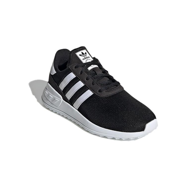 adidas Originals La Trainer Lite Breathable Sports Casual Shoes Black White Children Aged 3 7 Years Old FW5842