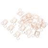 20 Paper Clips Cute Musical Note Shaped  Rustproof Paper Clips for Paperwork Ideal for Home S