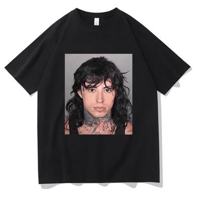Ronnie Radke Mugshot Tshirt Unisex Women Fashion Streetwear Summer Male Pure Cotton Short Sleeve Unisex Vintage Oversized T Shirts