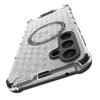 Suitable for Samsung A55 Creative Color Transparent Heat Dissipation Protective Case Samsung S25 Ultra Honeycomb Magnetic Phone Case