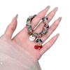 Cherry Cherry Bracelet Rhinestone Ponytail Holder Chic Hair Ties Decorative  Women and Girls