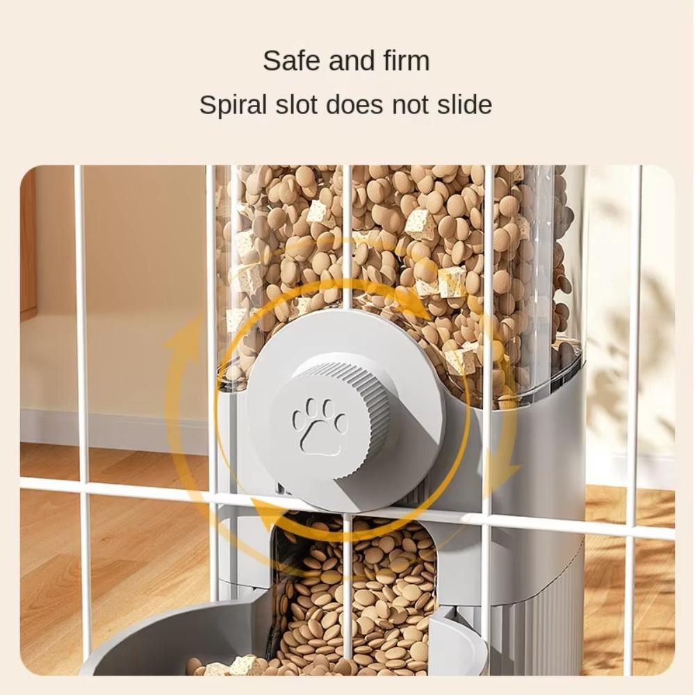Transparent Cage Feeder Large Capacity Cat Water Bottle  for Pet Cage
