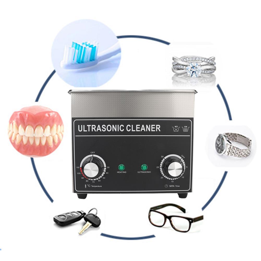 3.2L Professional Ultrasonic Cleaner Jewelry Watch Parts Shaver Cleaning MachineEU Plug 220-240V