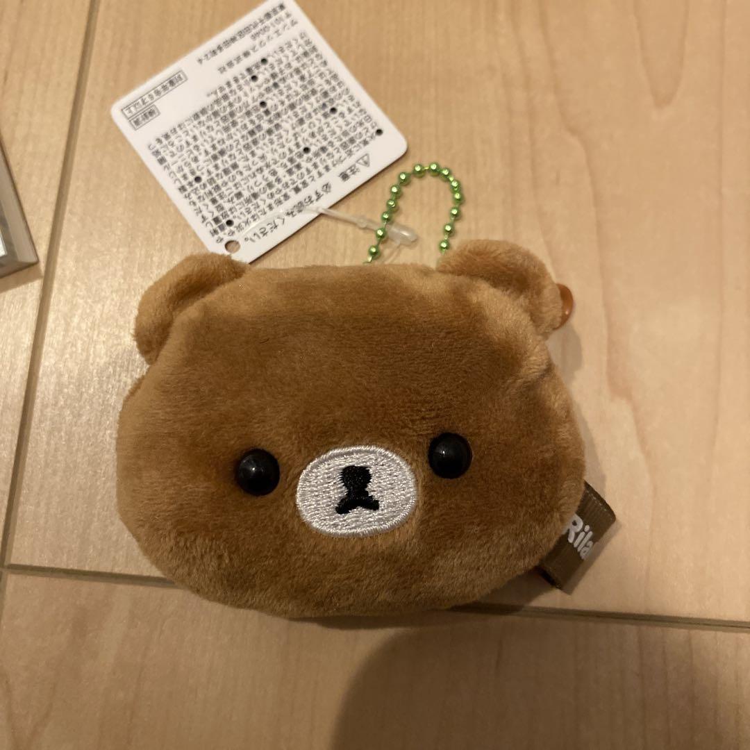 

[USED] Rilakkuma Chairoikoguma Mini Mini Plush Coin Case Keychain