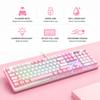 RGB Backlit Mechanical Feel Waterproof Wired Gaming Keyboard Full-Size Ergonomic Gamer Keyboard For PC Computer Laptop Tablet