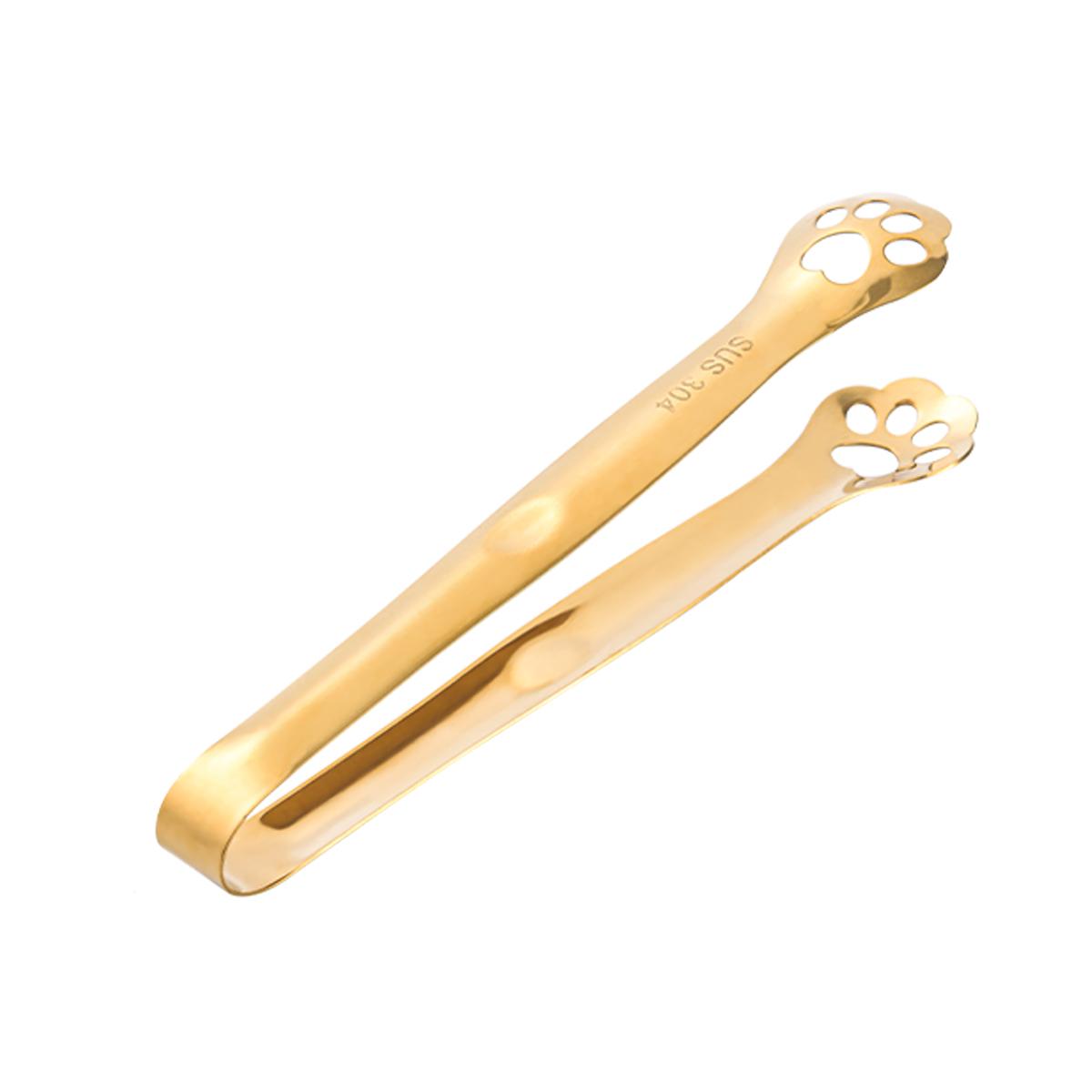 

WORTHBUY Multipurpose Ice Tongs 304 Stainless Steel Ice Cube Clip Thickened Non-slip Square Sugar Clamp Kitchen Bar Utensils золотой