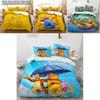 Pooh Bear Children Bedding Set With Active Dyeing For Toddler Bed Decor