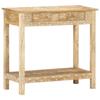 Console Table - Ethnic - Solid Mango Wood - 80x35x74 Cm - 2 Drawers - Natural Finish