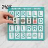 Talos Mahjong Practice Board with RLO Charleston Guide & 24 Slots, 3D Printed Solo Trainer, American Strategy Aid for Home Learning Beginners