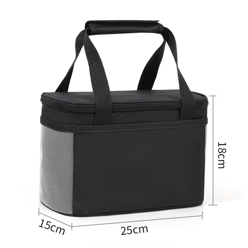 Large Capacity Tote Bento Insulated Lunch Bag Picnic Food Box Storage Ice Cooler Thermal Bag Portable Handheld Insulation Bags