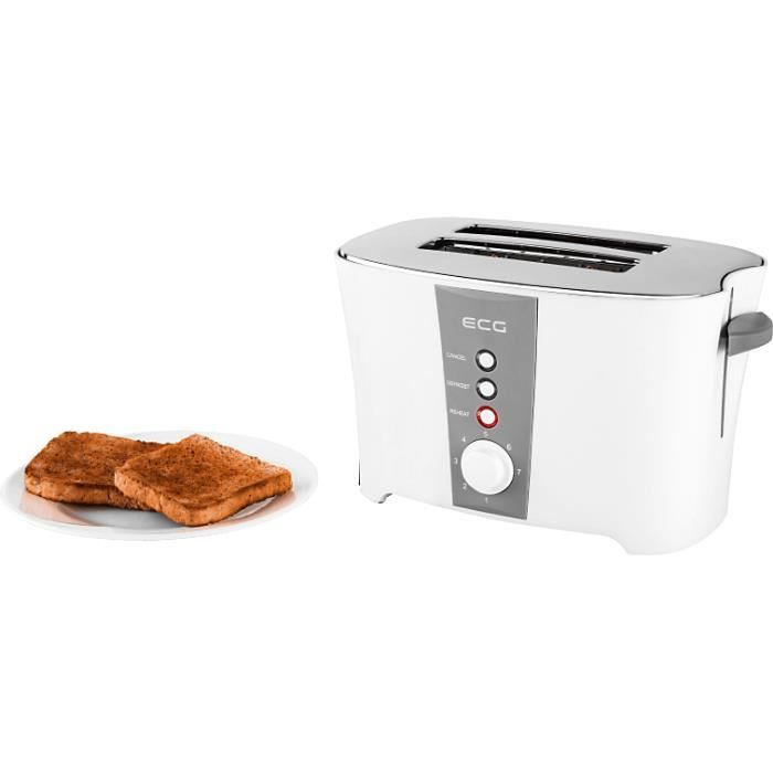ECG ST 818 - Grille pain - 2 compartiments - 800W