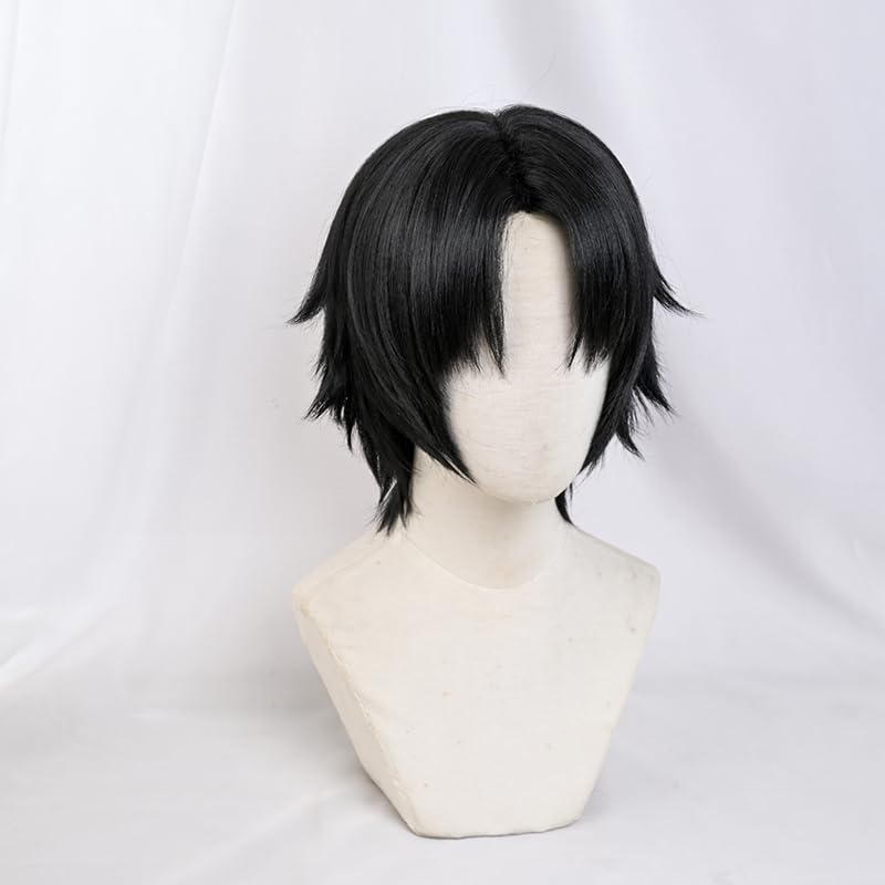 SUNXXCOS Hunter x Hunter Cosplay Wig with Costume Accessory for Women Heat-Resistant Net, (Chrollo Lucilfer)