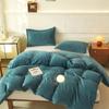 Warm Velvet Duvet Cover Skin-friendly Quilt Cover Solid Color Comforter Cover Home Bedding housse de couette (No Pillowcase)