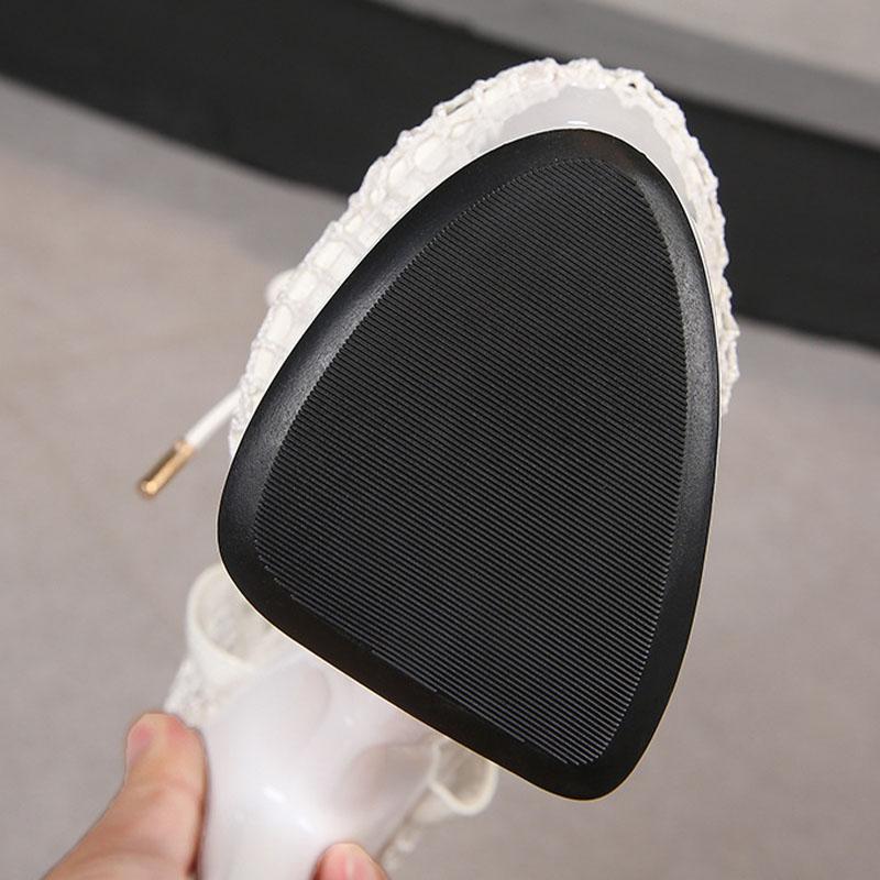 Buty damskie Casual Match Summer Hollow oddychająca siateczka cienkie sznurowane sandały seria 8661 15cm obcas 5cm platforma LFD