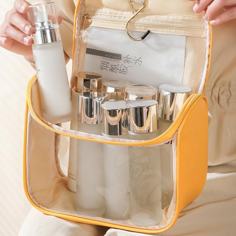 Large Capacity Cosmetic Bags Portable Clear Wash Bag Makeup Bags Travel Toiletry Organizer Storage Pouch for Women Girls