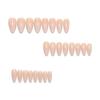 Nude Gradient Translucent Almond Shape Detachable Wearable Nails - French Style