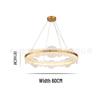 Postmodern Minimalist Nordic Luxury Circular Chandelier for Living Room or Dining Room