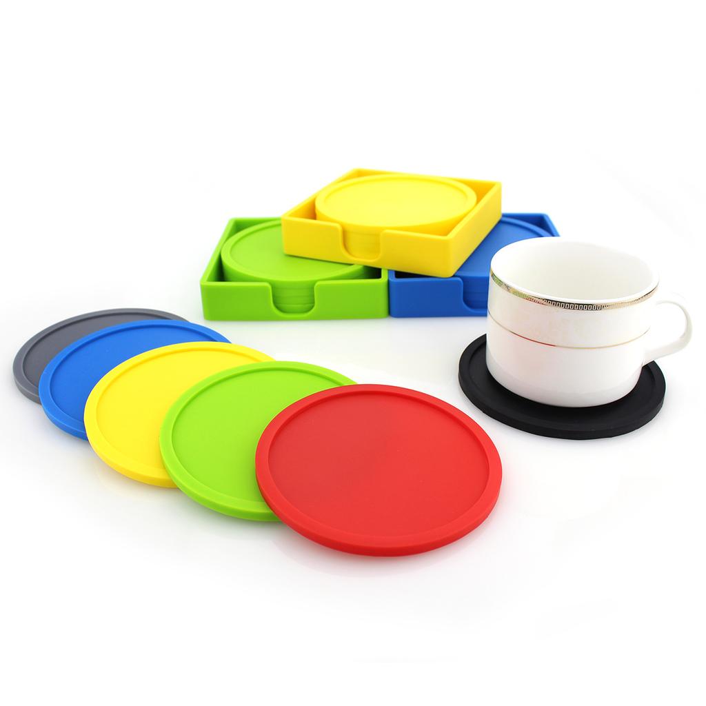 Set de subțire rotunde din silicon de 10 cm. Cutie de depozitare din silicon