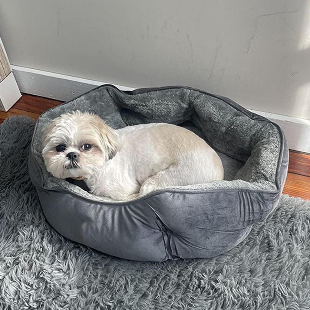 Cat Couch Bed Thickened Outdoor Winter Warmth Dog Cave Anti-Slip Pet Sleeping Nest For Small Large Kitten Puppy Small Animals