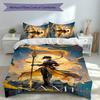 3pcs Custom Name Genshin Impact Characters Set,Includes 1 Duvet Cover and 2 Pillowcases,All-season Bedroom Decor