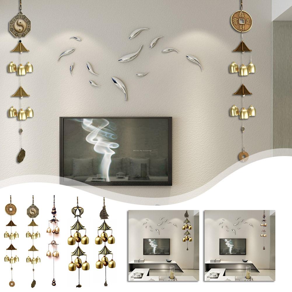 

Vintage Alloy Wind Chime Pendant For Financial Decoration Jewelry Metal Bell Pendant Outdoor Wind Chime Charm Decoration K4N0