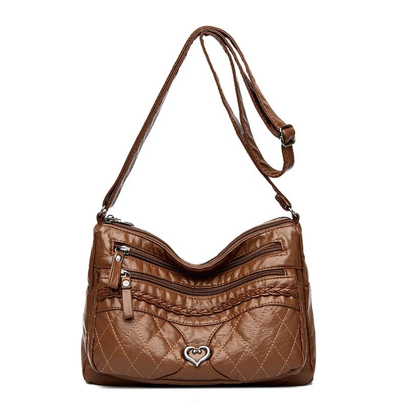 

Сумка Urban Simple Casual PU одно плечо кроссбоди женская сумка одно плечо маленькая квадратная сумка темно-коричневого