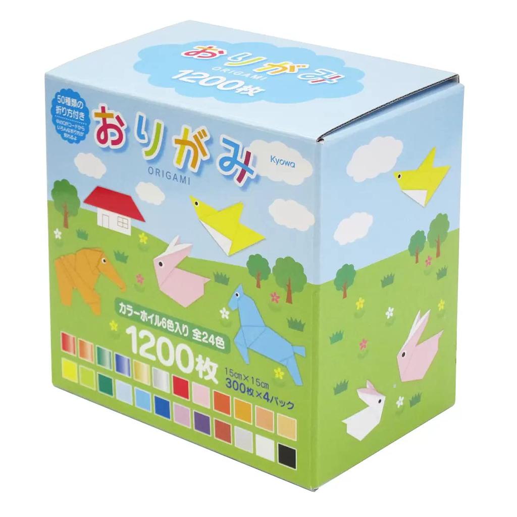 Kyowa Paper 15cm 24 1200 010741 Origami, square, colors, sheets,