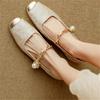 National Style New Chinese High Heels Women's 2025 Spring New Light Luxury Gentle Evening Breeze with Skirt French Thick Heel Single Shoes