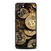 Luxus Bitcoin B Handyhülle für Samsung Galaxy S25 Edge S24 S23 S22 S21 Ultra S20 FE 5G S10 S10E S9 Plus Weiche TPU-Abdeckung