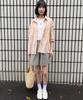 MALOUPE 4121 Summer Nylon Oversized Shirt (Beige)