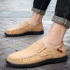 Men's Casual Leather Shoes Business Loafers Moccasin Breathable Slip On Boat Soft Driving Shoes