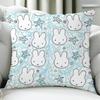Animation Cute M-Miffy-Es Cushion Cover Birthday Anniversary Gifts Double Sided Printed Zipper Cushion Cover Soft Skin Bedding