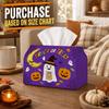 1pc 1pcs Halloween Tissue Box Cover with Pumpkin Moon Candy - Foldable Suitable for for for Tissue Roll Holders, Durable Cover for Toilet Paper Storag