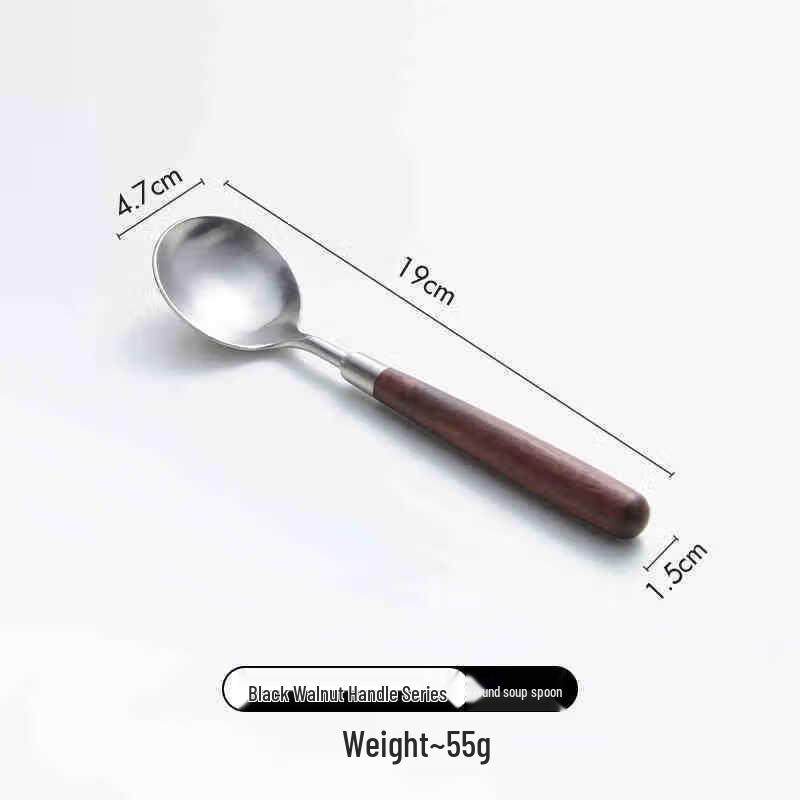 ZISIZ Walnut Handle Western Cutlery Set