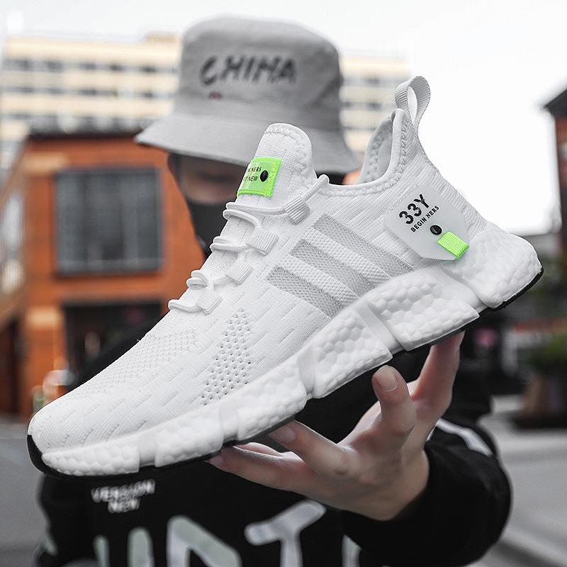 Men's Sports Shoes,summer Shoes,running Shoes,flyknit Breathable Running Shoes,lightweight Mesh Women's Casual Shoes.