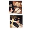 Women's Autumn and Winter New Fur Slippers Fashion Wear Belt Buckle Cotton Slippers