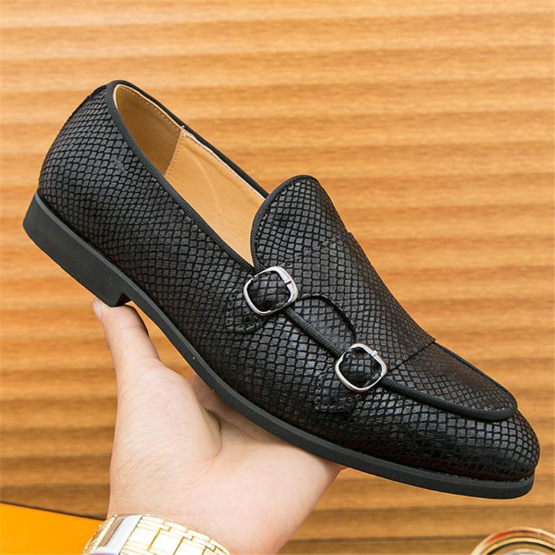 

Модные Роскошные Дизайнерские Мужские Туфли из Лакированной Кожи Черного, Золотого и Серебристого Цвета, Лоферы с Ремешком-Монком, Формальная Свадебная Обувь для Выпускного Вечера и Вечеринки Встречи Выпускников 38