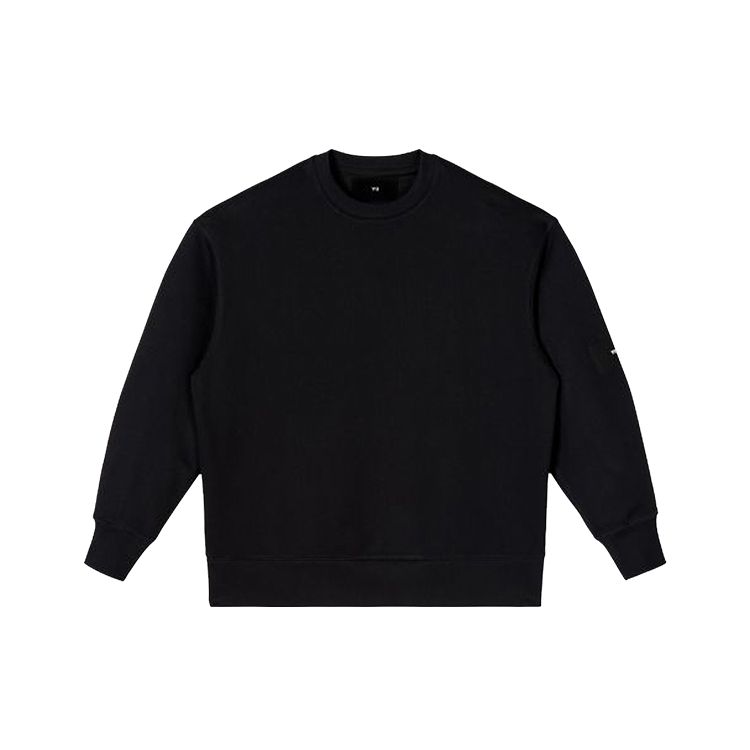 Y-3 Terry Crew Sweater Black Men Tops H44783
