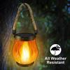 Solar Powered Garden Lantern Flickering Camping Light IP65 Waterproof Garden Lights for Walls Patios Pathways and Backyard Decor