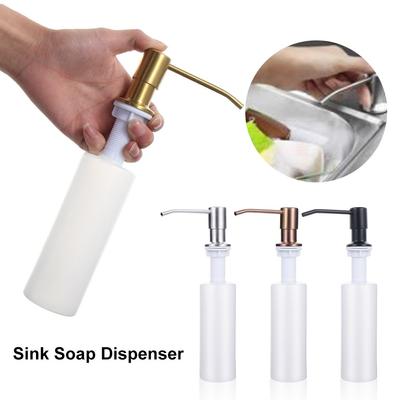 Pump Stainless Steel Liquid Hand Wash Sink Soap Dispenser Bathroom Accessories Kitchen Supplies Lotion Storage Bottle