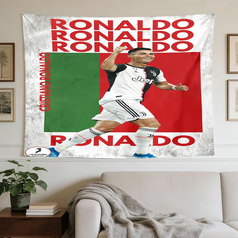 Ronaldo's Manchester Celebration Large Wall Tapestry,Ideal for Office Backdrops, Holiday Gifts, Home Decor (Living Room, Bedroom, Dorm, Parties), and
